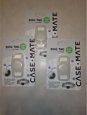 3 - AirTag Case for Dog Collars (Glow in the Dark) - BNWT